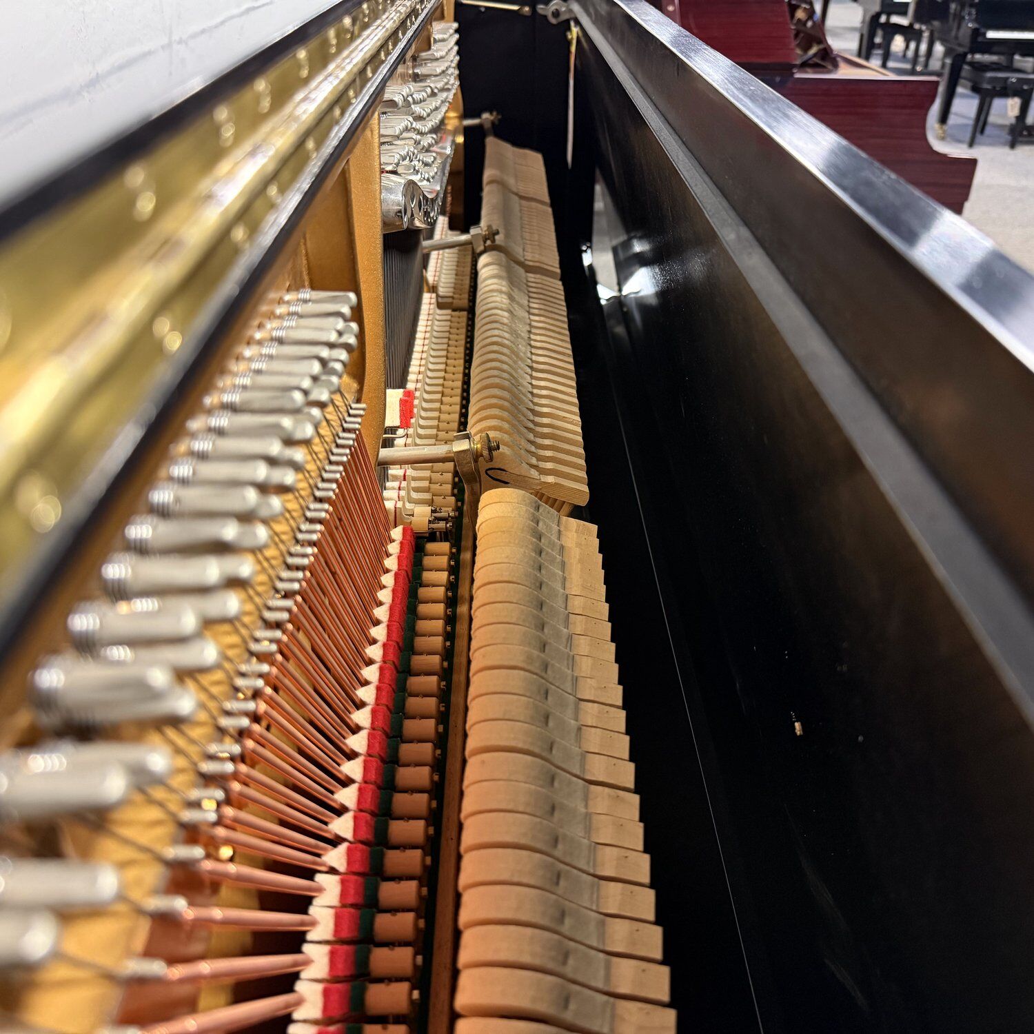 2007 Used Steinway K52 in Ebony Satin
