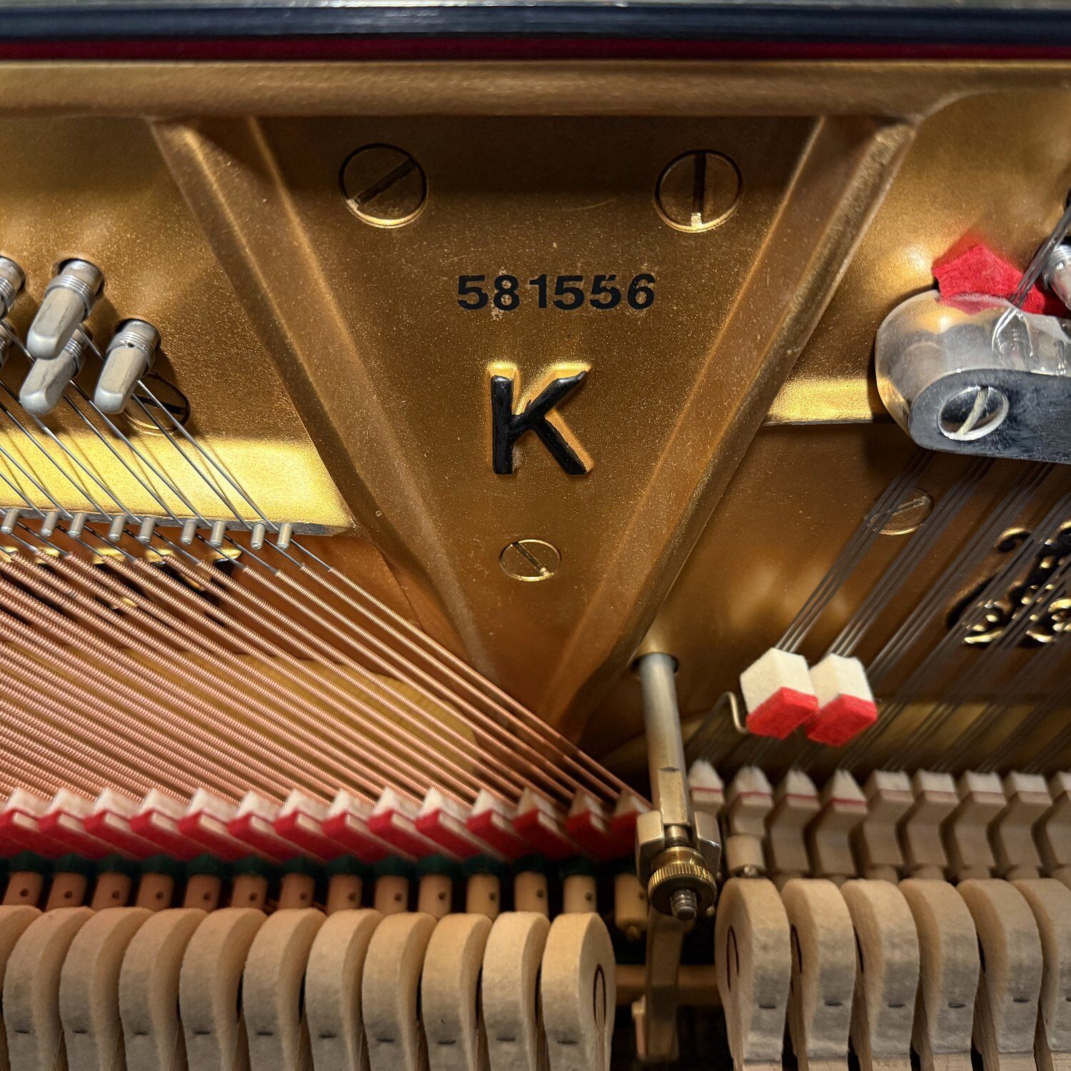 2007 Used Steinway K52 in Ebony Satin