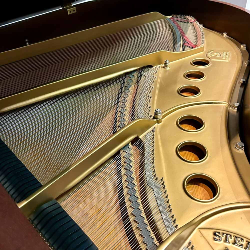 Used Steinway M Satin Mahogany Grand Piano Inside
